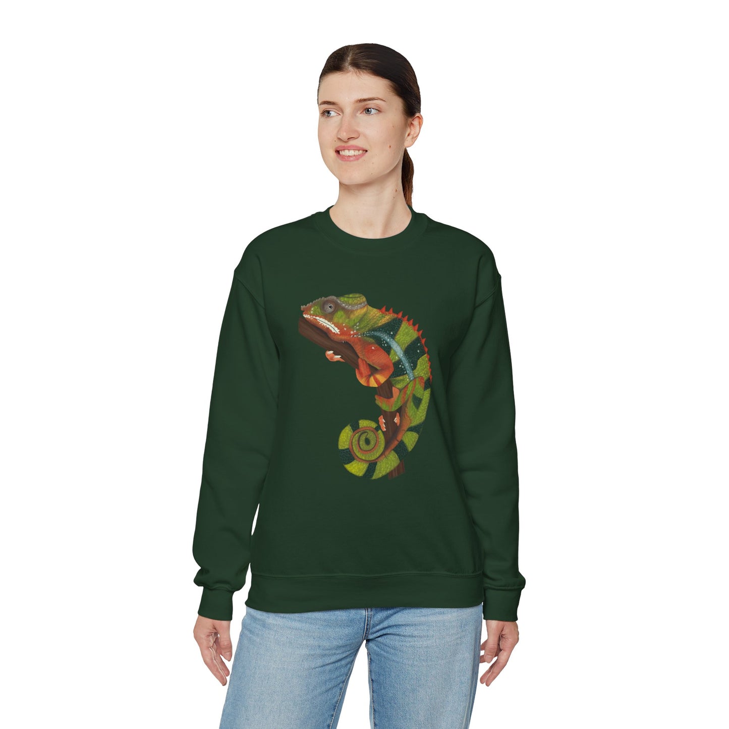 Chameleon Illustration Sweatshirt