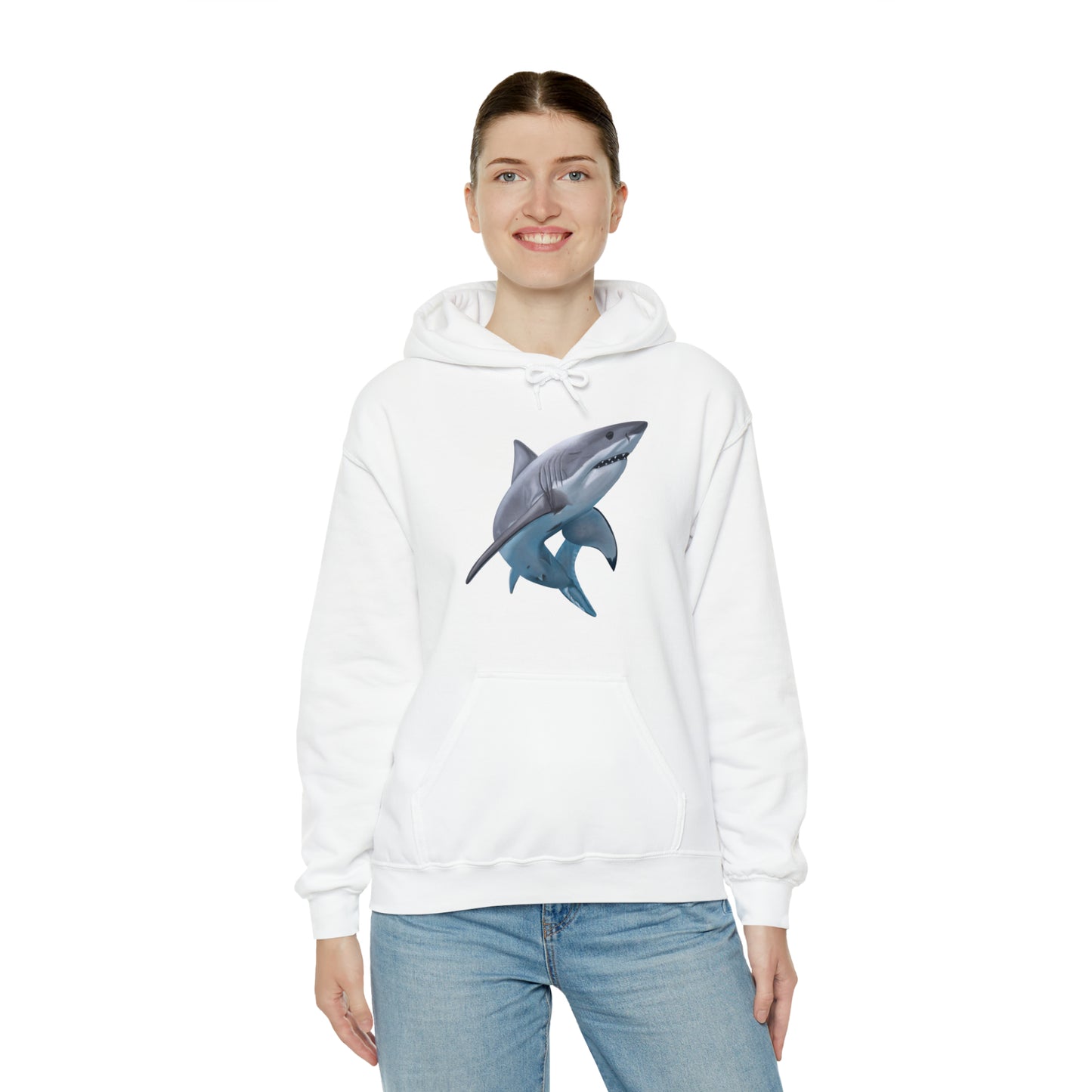 Shark Art Illustration Hoodie