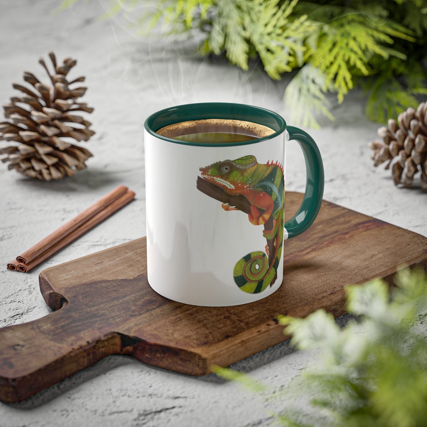 Chameleon Art Illustration Mug