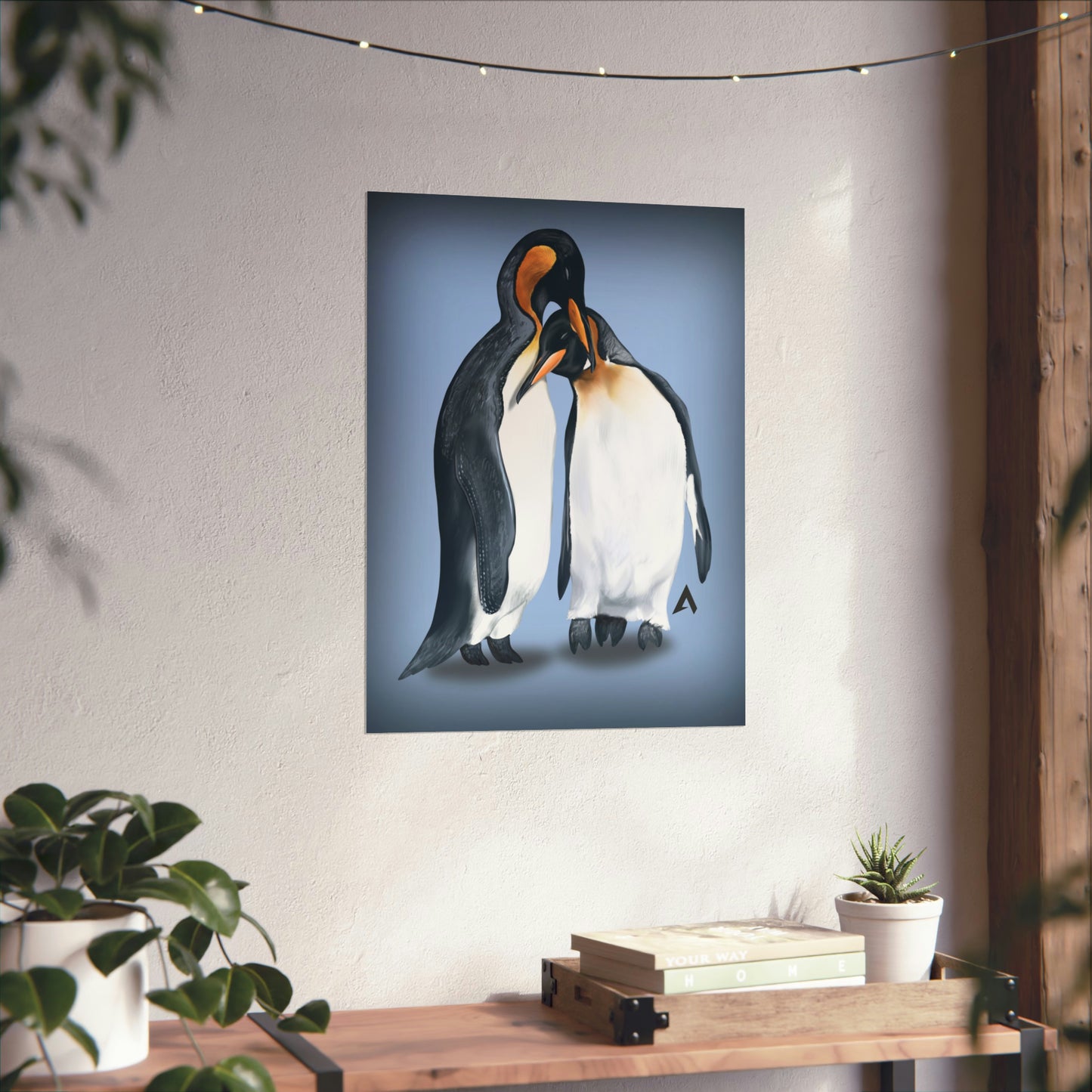 Penguin Art illustration Poster