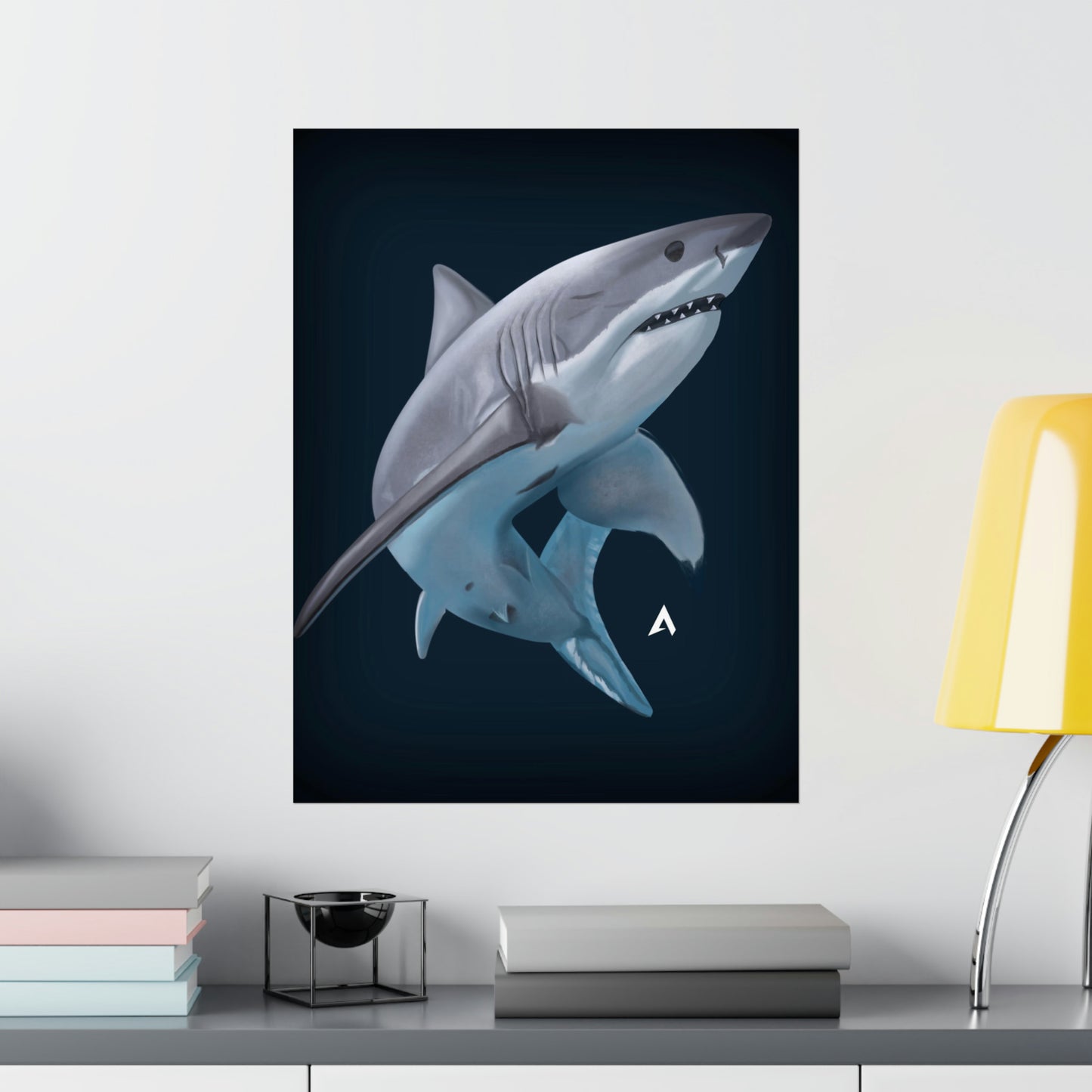 Shark Art illustration Poster