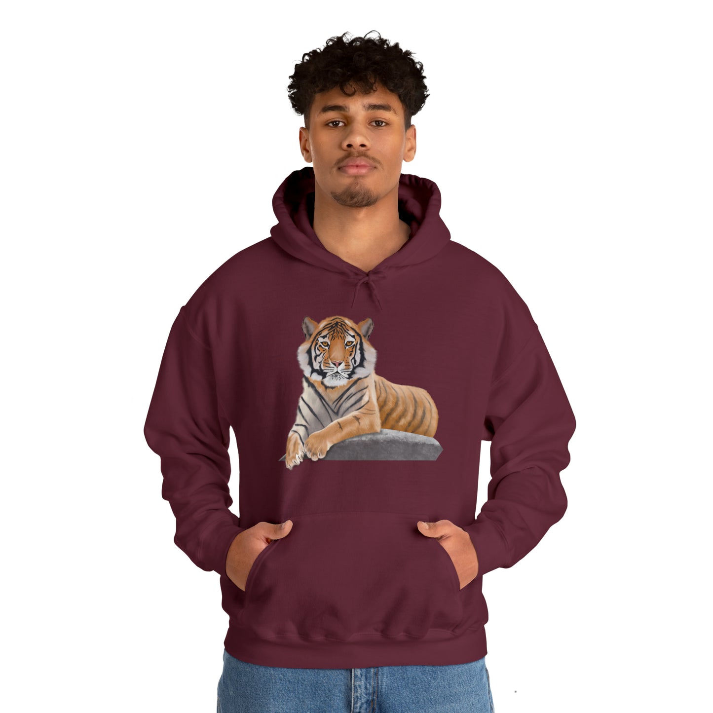 Tiger Art Illustration Hoodie