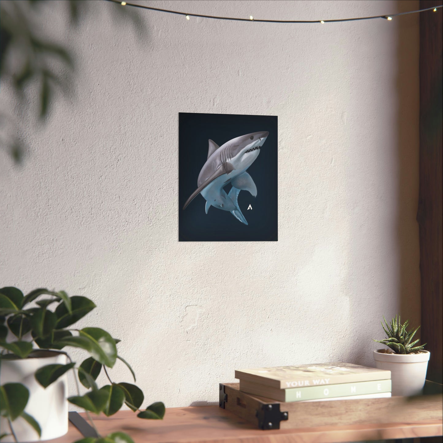 Shark Art illustration Poster