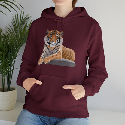 Tiger Art Illustration Hoodie