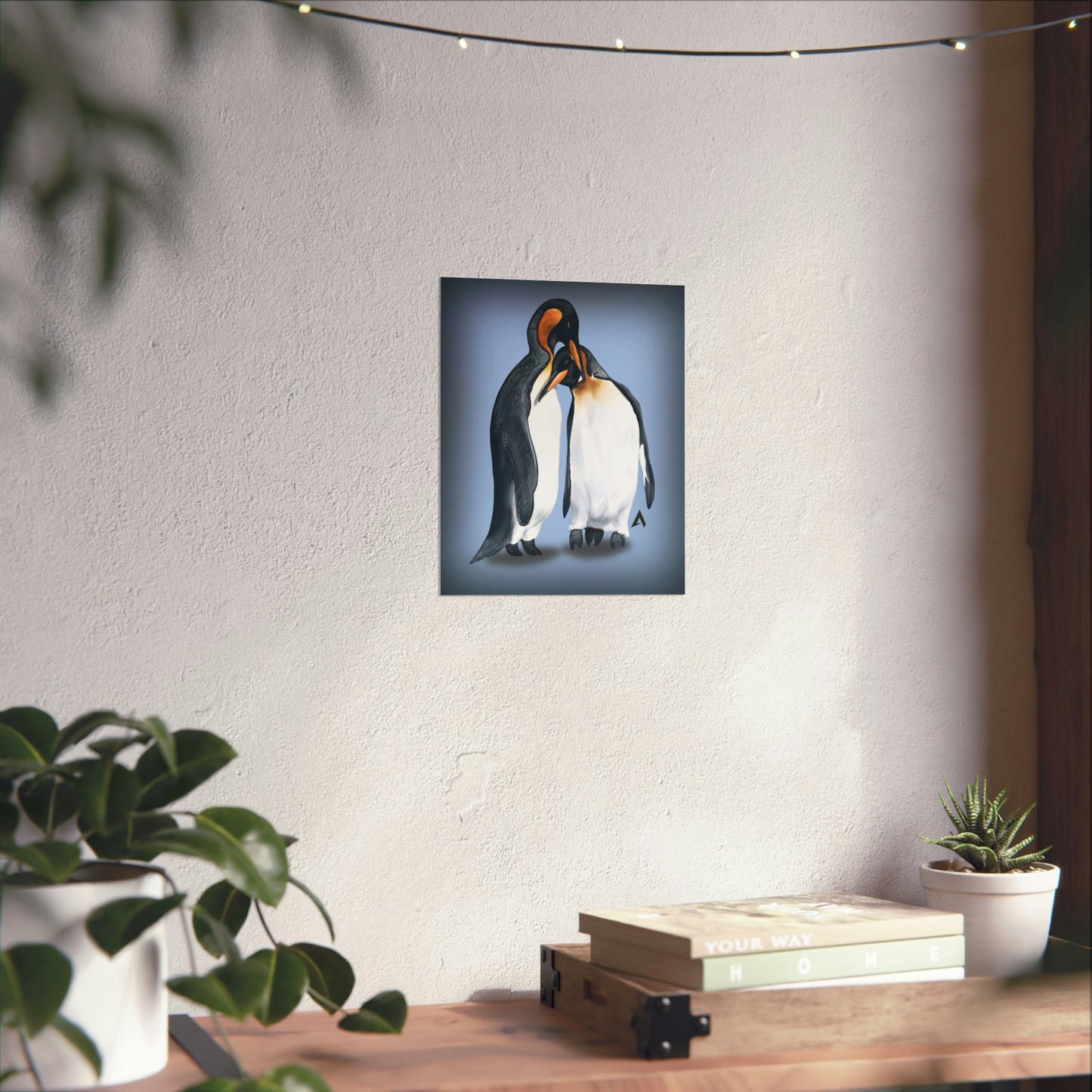 Penguin Art illustration Poster