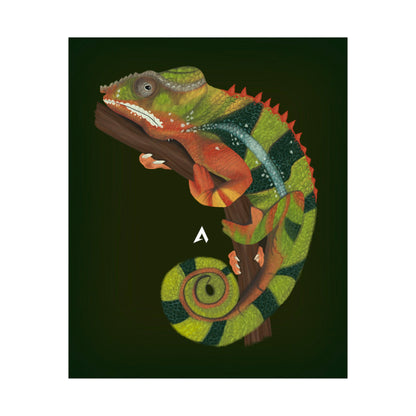 Chameleon Art illustration Poster