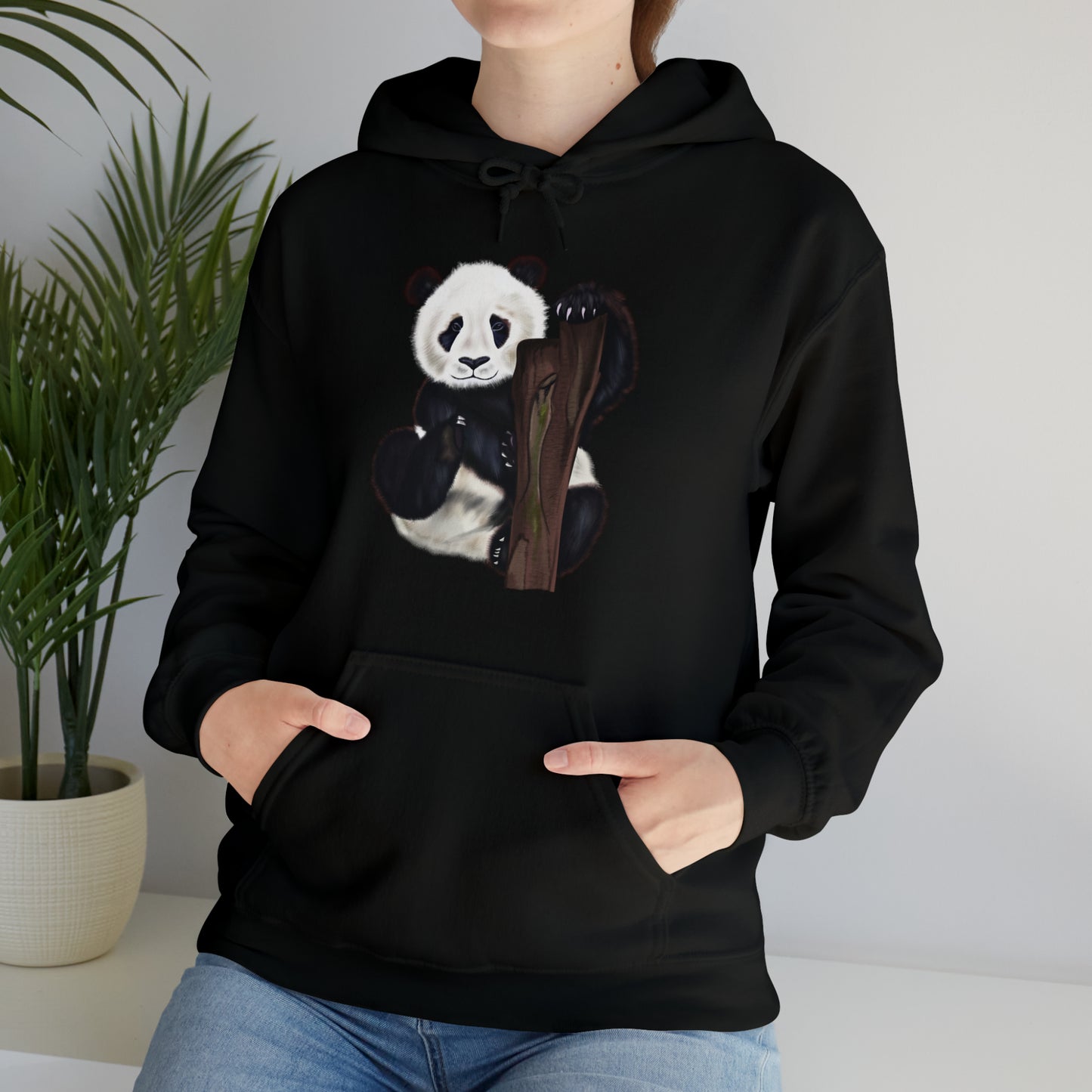 Panda Art Illustration Hoodie